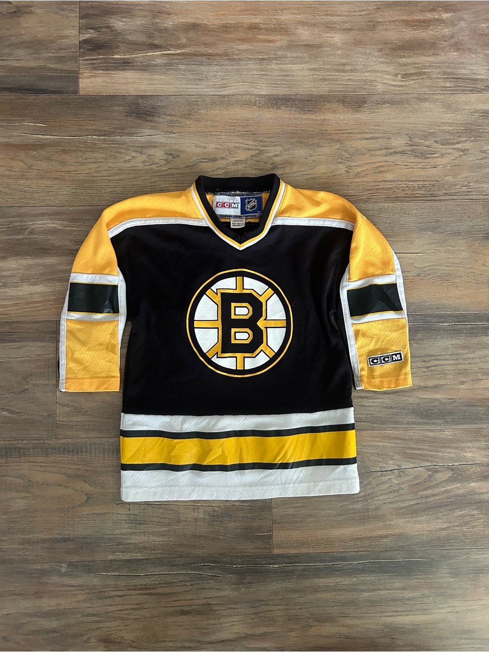 Vintage Boston Bruins CCM Hockey Jersey Youth Small